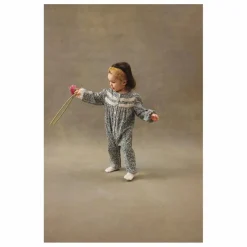 Online Louise Misha Combinaison Lilanya Fleurie Velours Fin | Bleu