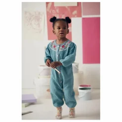 Louise Misha Combinaison Liliane Gaze de Coton | Bleu Discount