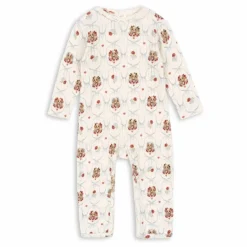 Konges Sløjd Combinaison Minnie Chiens Pointelle Coton Bio | Ecru New
