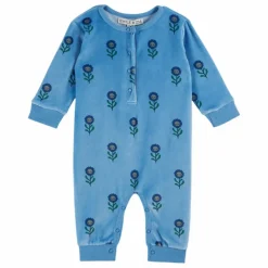 Emile et Ida Combinaison Molleton Fleurs |