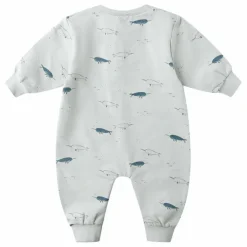 Quincy Mae Combinaison Narvals Coton Bio | Bleu Clair Sale