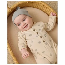 Sale Quincy Mae Combinaison Ours Coton Bio | Ecru