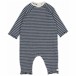 Online Búho Combinaison Rayures Soft | Bleu marine