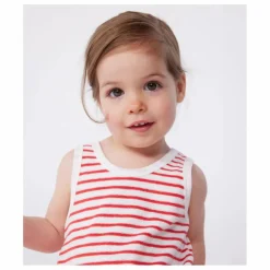 Discount Petit Bateau Combishort Bouri Coton Bio | Rouge