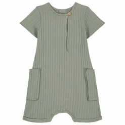 Studio Bohème Combishort Coton Bio | Vert de gris New