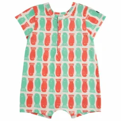 Bobo Choses Combishort Poisson Coton Bio | Rouge