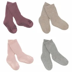 GOBABYGO Combo Box 4 Chaussettes Coton Bio | Sable