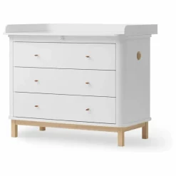 Enfant Oliver Furniture Commodes|Rangement Enfant|Commode à langer Wood 3 tiroirs |