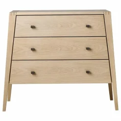 Sale Leander Commode 3 tiroirs Linea | Chêne