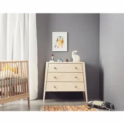 Sale Leander Commode 3 tiroirs Linea | Chêne