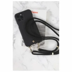 New Louvini Coque Iphone Lou en cuir | Noir