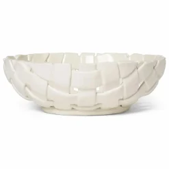 New Ferm Living Corbeille en céramique Plait | Off-White