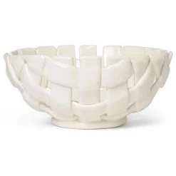 Ferm Living Corbeille en céramique Plait | Off-White Hot