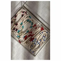 Clearance Louvini Cordon perle de bois Arielle | Magenta