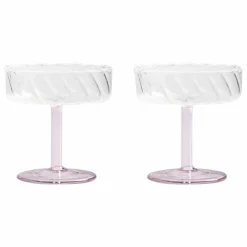 &Klevering Coupes Twirl - Set de 2 | Rose