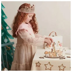 Meri Meri Couronne étoilée à paillettes Multicolore