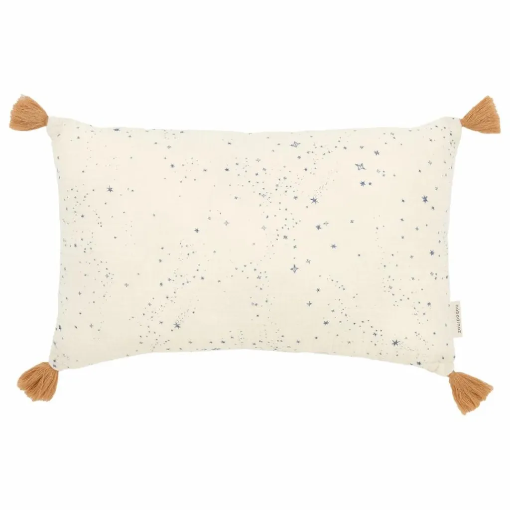Best Nobodinoz Coussin à pompons Wabi Sabi Milky Way | Bleu