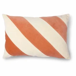 HKliving Coussins|Coussin à rayures en velours