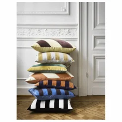 HKliving Coussins|Coussin à rayures en velours