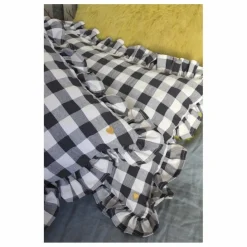 Barnabé aime le café Coussin à volant | Noir Discount