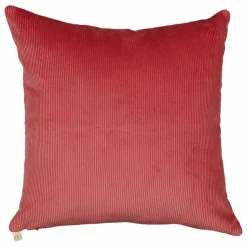 The Socialite Family Coussin carré Carino en velours côtelé | Rose