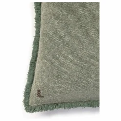 Lorena Canals Coussin carré Stonewashed | Vert foncé