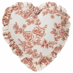Sale Anna + Nina Coussin cœur Whimsical | Rouge