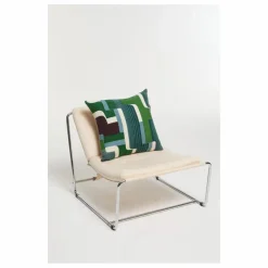 Mapoésie Coussin en soie Petra | Vert