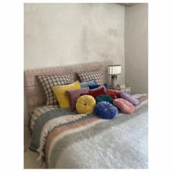 Outlet Le Monde Sauvage Coussin en velours de soie Goa | Jaune