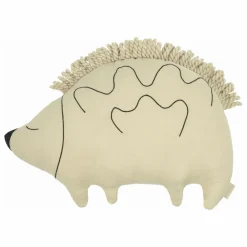 Hot Nobodinoz Coussin Enzo le Hérisson - Lin Français | Sauge