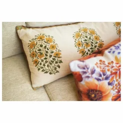 HKliving Coussin imprimé Farmhouse | Crème Clearance
