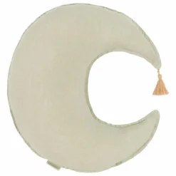 Nobodinoz Coussin Lune - Lin Français | Matcha