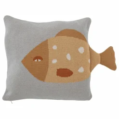 Bloomingville Mini Coussin poisson Larle en coton bio Multicolore Discount
