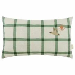 Enfant Nobodinoz Coussin rectangulaire Oiseau Vibes - Lin Français |