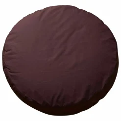 Suite 702 Coussin rond Bigdot en percale organique - Coffee Brown | Café Discount