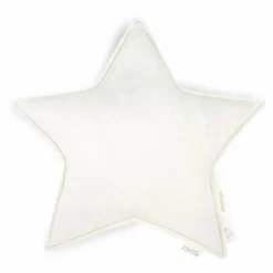 Nobodinoz Coussin étoile - Lin Français | Blanc Online