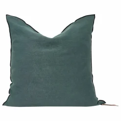 Maison de Vacances Coussins|Coussin Vice versa black line en lin lavé stone washed |