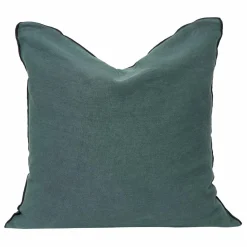 Maison de Vacances Coussins|Coussin Vice versa black line en lin lavé stone washed |