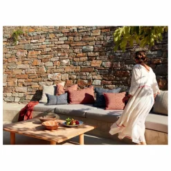 Maison de Vacances Coussins|Coussin Vice Versa en lin Wabi-Sabi Bogolan |