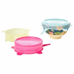 Rice Couvercles en silicone - Set de 3 Multicolore Online