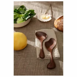 Ferm Living Couverts à salade Os en bois FSC | Brun Discount