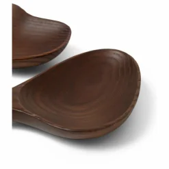 Ferm Living Couverts à salade Os en bois FSC | Brun Discount