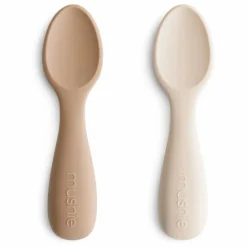 Mushie Couverts d'apprentissage en silicone |