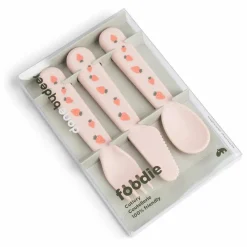 Done by deer Couverts Tiny Farm - Set de 3 | Rose pâle Online