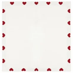 Petit Bateau Couverture Maille Cœurs Coton Bio |