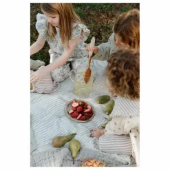 Enfant garbo&friends Couvertures Et Plaids|Linge De Lit Bébé|Couverture matelassée Stripe Anjou en coton bio |