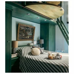 The Socialite Family Couvre lit Monastico en coton à rayures |