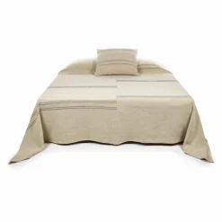 Libeco Couvre lit Moroccan Stripe - 260x240 cm | Ecru Clearance