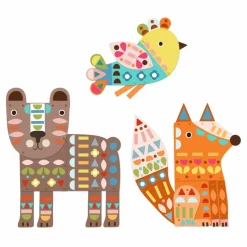 Online Djeco Créer avec du papier Animaux géants Multicolore