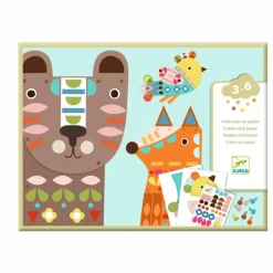 Online Djeco Créer avec du papier Animaux géants Multicolore